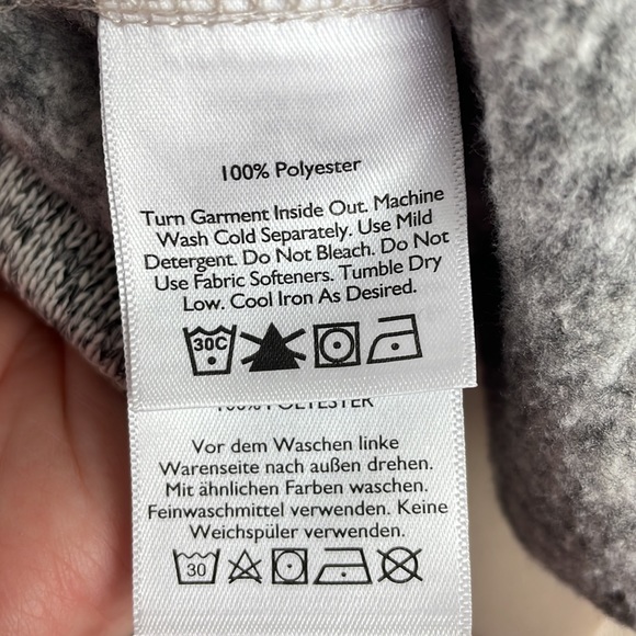 Eddie Bauer Heather Gray Double Breasted Fleece Pocketed Sweater Jacket -Size XL - Picture 14 of 14